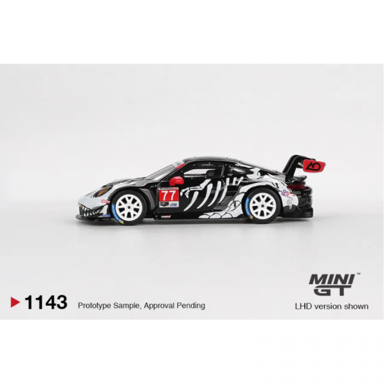 Macheta auto Porsche 911 (992) Gt3 R #77 Gtd Pro Ao Racing Petit Le Mans 2025, MGT01143-L, 1:64, Mini GT