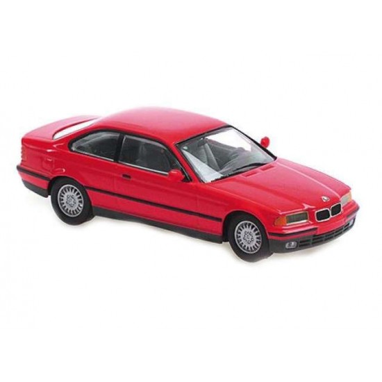 Macheta auto BMW seria 3 coupe rosu 1992, 1:43 Minichamps-Maxichamps