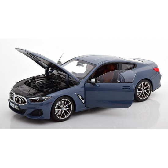 Macheta auto BMW 850i Seria 8 (G15) 2019 albastru, 1:18 Norev Dealer Edition