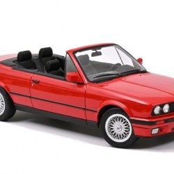 Macheta auto BMW E30 318i Cabriolet rosu 1991, 1:18 Norev