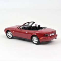 Macheta auto Mazda MX-5 1989 rosu, 1:18 Norev