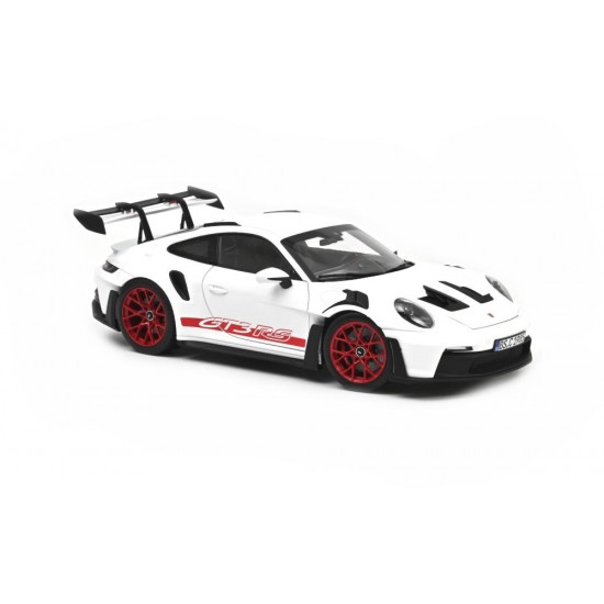 Macheta auto Porsche 911 (992) GT3 RS alb 2022, 1:18 Norev