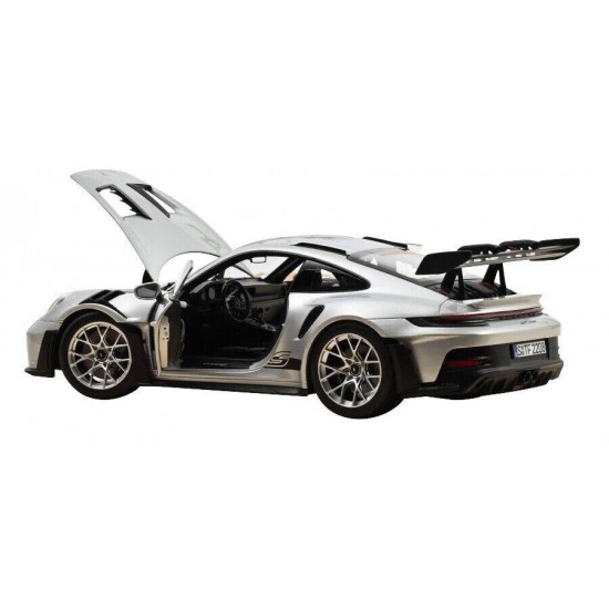 Macheta auto Porsche 911 GT3 RS 2022 GT argintiu, 1:18 Norev