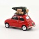 Macheta auto Fiat 500L 1968 Christmas rosu, 1:18 Norev