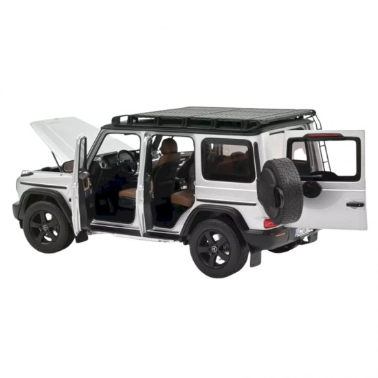 Macheta auto Mercedes-Benz G-Class, 2024, Iridium Silver, 1:18, Norev