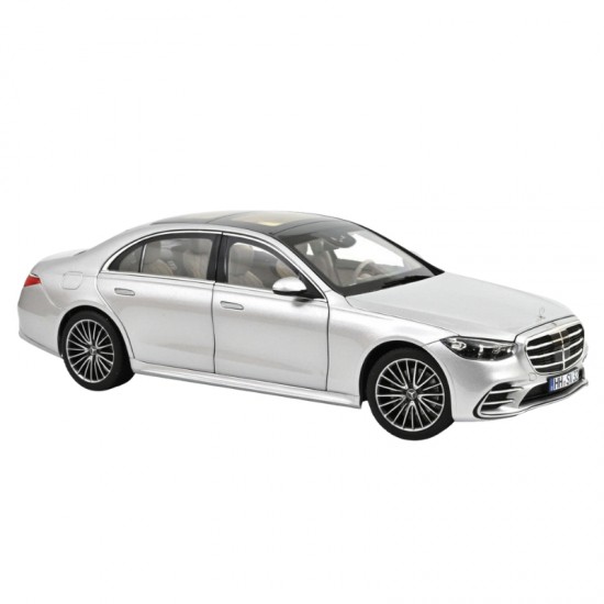 Macheta auto Mercedes-Benz S-Class AMG-Line, 2021, Brillant Silver, 1:18, Norev