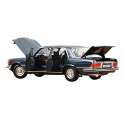 Macheta auto Mercedes-Benz 350 SEL (W116), Hansa Blue, 1979, 1:18, Norev