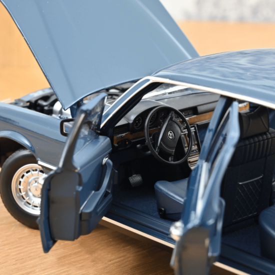 Macheta auto Mercedes-Benz 350 SEL (W116), Hansa Blue, 1979, 1:18, Norev