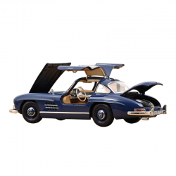 Macheta auto Mercedes-Benz 300 SL (W198) Gullwing, Blue, 1954, 1:18, Norev