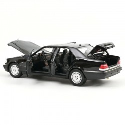 Macheta auto Mercedes-Benz S600, negru, 1997, 1:18, Norev