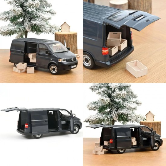 Macheta auto Volkswagen Transporter, gri, 2003, 1:18, Norev