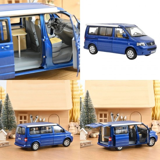 Macheta auto Volkswagen California, Ravenna blue metallic, 2003, 1:18, Norev