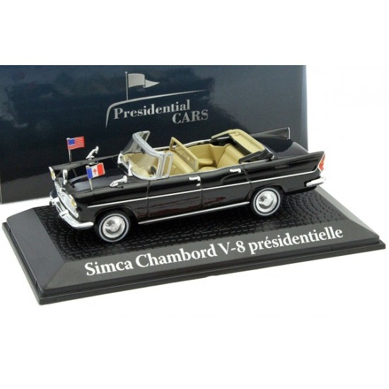 Macheta auto Simca Chambord V-8 AB-P *President Kennedy* 1961, 1:43 Norev