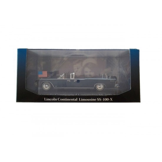Macheta auto Lincoln Continental Limo SS 100 X *John F Kenedy* 1963, 1:43 Norev