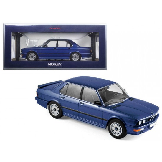 Macheta auto BMW 535i (1987) 1:18 albastru Norev
