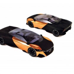 Macheta auto Peugeot Onyx Concept (2012) 1:18 negru-auriu Norev