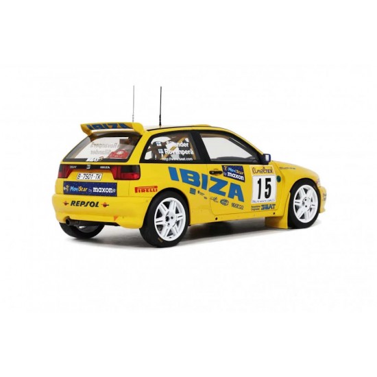 Macheta auto Seat Ibiza Kit Car yellow Rally Monte Carlo 1998 LE 3000pcs, 1:18 Otto Models
