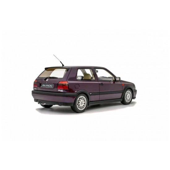Macheta auto Volkswagen Golf III VR 6 Syncro purple OT1052 1995 LE2500pcs, 1:18 Otto Models