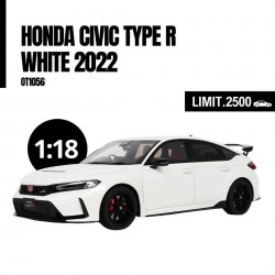 Macheta auto Honda Civic Type R, white, 2022, OT1056, LE2500pcs 1:18, Otto Models  
