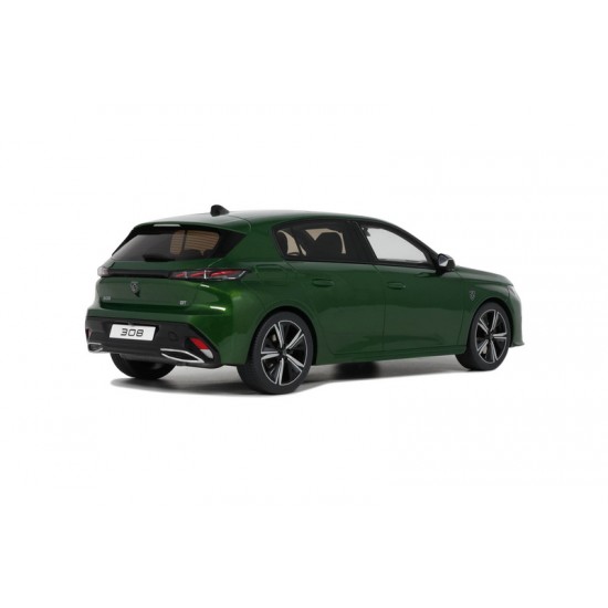 Macheta auto Peugeot 308 GT, Olive green, 2022, LE 999 buc, OT458, 1:18, Otto Models