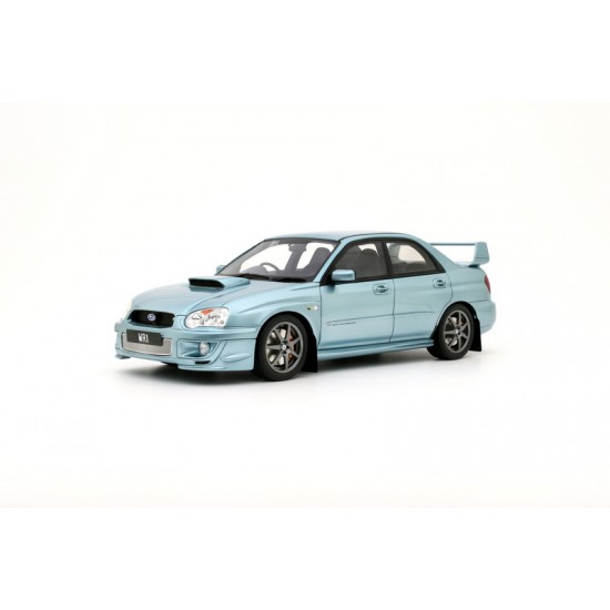 Macheta auto Subaru Impreza WRX Sti WR1 P.Solberg Edition, Ice Blue Metallic, 2003, LE 2000pcs, OT1114, 1:18, Otto Models