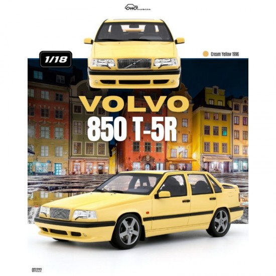 Macheta auto Volvo 850 T-5R, Cream Yellow, 1996, OT1222, 1:18, Otto Models