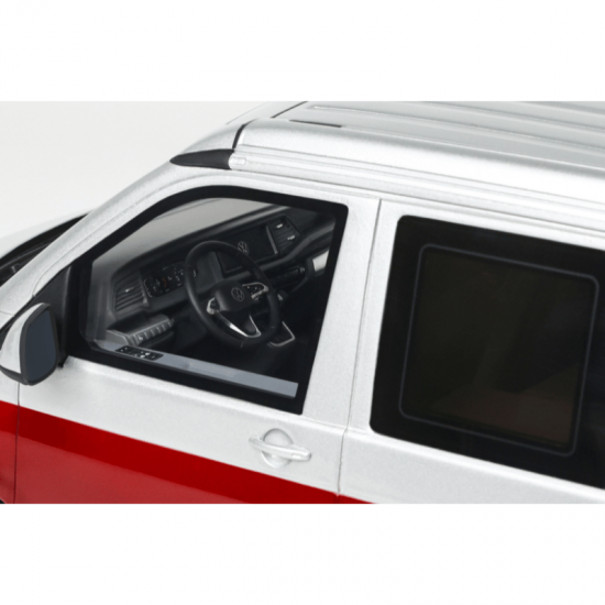 PRECOMANDA : Macheta auto Volkswagen T6.1 California Ocean, Fortana red & Refelx Silver, 2021, 1:18, OT1342, Otto Models
