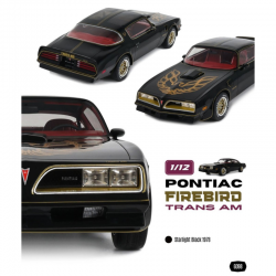 PRECOMANDA : Macheta auto Pontiac Firebird Trans AM, Starlight Black19, 1978, G098, 1:12, Otto Models