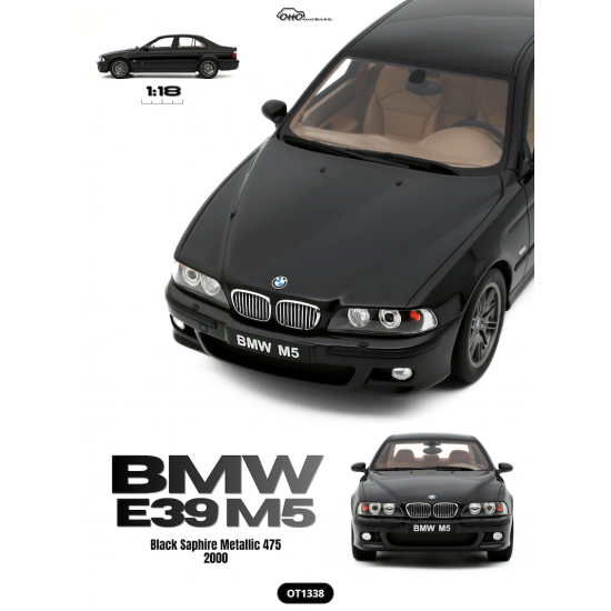 Precomanda : Macheta auto BMW E39, negru, 1:18, OT1338, Otto Models