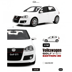 PRECOMANDA : Macheta auto Volkswagen Golf V GTI Edition 30, Candy White, 2007, LE 1500 buc, 1:18, Otto Models