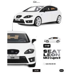 PRECOMANDA : Macheta auto Seat Leon MK2 Cupra R, Candy White B9A, 2010, LE 999 buc, OT1332, 1:18, Otto Models