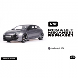 PRECOMANDA : Macheta auto Renault Megane III RS, Phase I, Gris Cassiopee, 2009, OT1392, 1:18, Otto Models