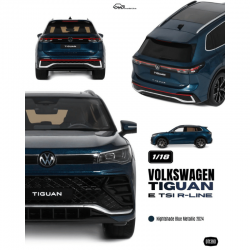 PRECOMANDA : Macheta auto Volkswagen Tiguan E TSI R-Line, Nightshade Blue Metallic, 2024, OT1390, 1:18, Otto Models