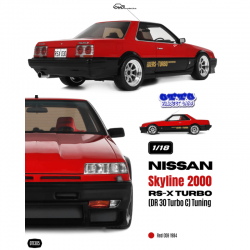 PRECOMANDA : Macheta auto Nissan Skyline 2000 RS-X Turbo, Tuning Red, 1984, 1:18, OT1305, Otto Models