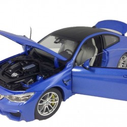 Macheta auto BMW M4 (F82) Coupe 2014 albastru, 1:18 Paragon