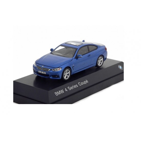 Macheta auto BMW 4 Series Coupe (F32) 2013 albastru, 1:43 Paragon