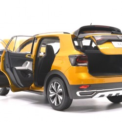 Macheta auto Volkswagen T-Cross 2019 auriu, 1:18 Paudi