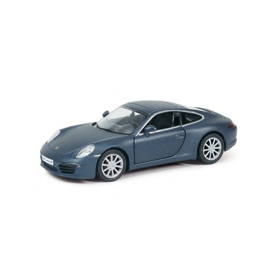 Macheta auto Porsche 911 Carrera s albastru mat  5 inch, 1:32-36 RMZ City