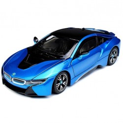 Macheta auto BMW i8 albastru, 1:24 Rastar