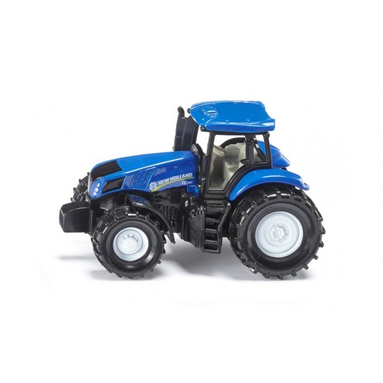Macheta Tractor New Holland T8.390 albastru 8 cm, Siku 1012