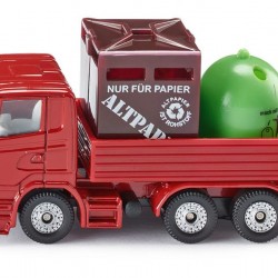 Macheta Camion transport reciclare 8cm, Siku 0828