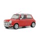 Macheta auto Mini Cooper Sport rosu steag UK 1997, 1:18 Solido