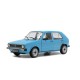 DEFECTA: Macheta auto Volkswagen Golf L albastru 1983, 1:18 Solido (FATA DE USA CAZUTA)