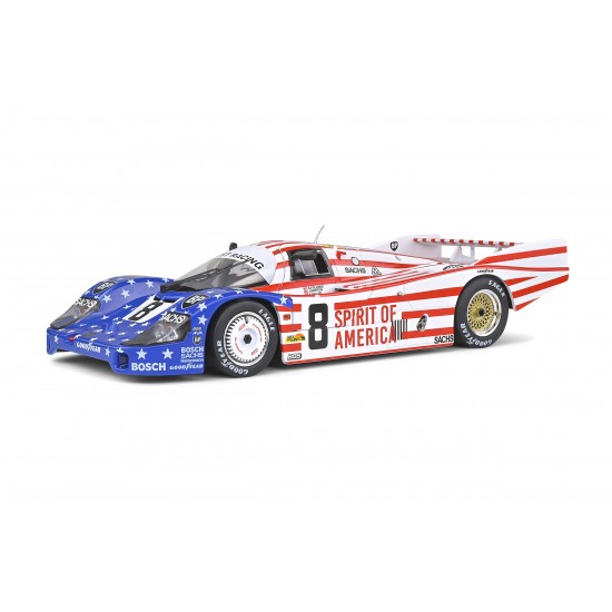 Macheta auto Porsche 956LH #8 Follmer, Morton, Miller, 24H Le Mans 1986, 1:18 Solido