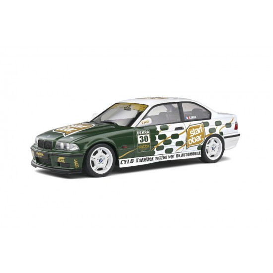 Macheta auto BMW E36 M3 Coupé Starfotictac verde 1994, 1:18 Solido