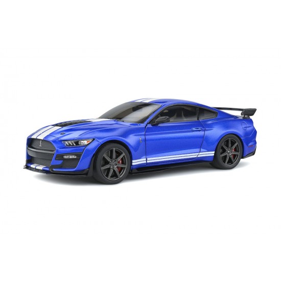 Macheta auto Ford Mustang GT500 Fast Track albastru 2020, 1:18 Solido