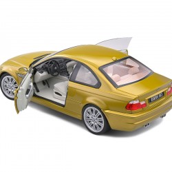 Macheta auto BMW E46 M3 Coupé galben 2000, 1:18 Solido