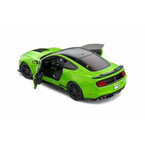 Macheta auto Ford Mustang Shelby GT500 Grabber Lime verde 2020, 1:18 Solido