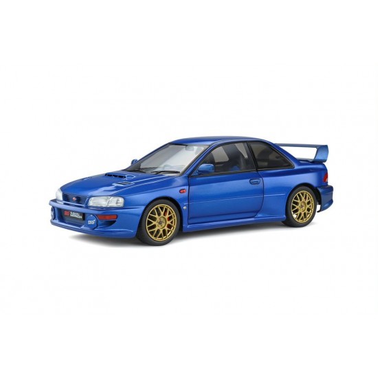 Macheta auto Subaru Impreza 22b Sonic Blue 1998 , 1:18 Solido