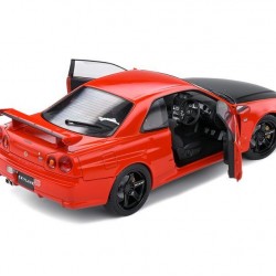 Macheta auto Nissan Skyline GT-R (R34) Red 1999, 1:18 Solido